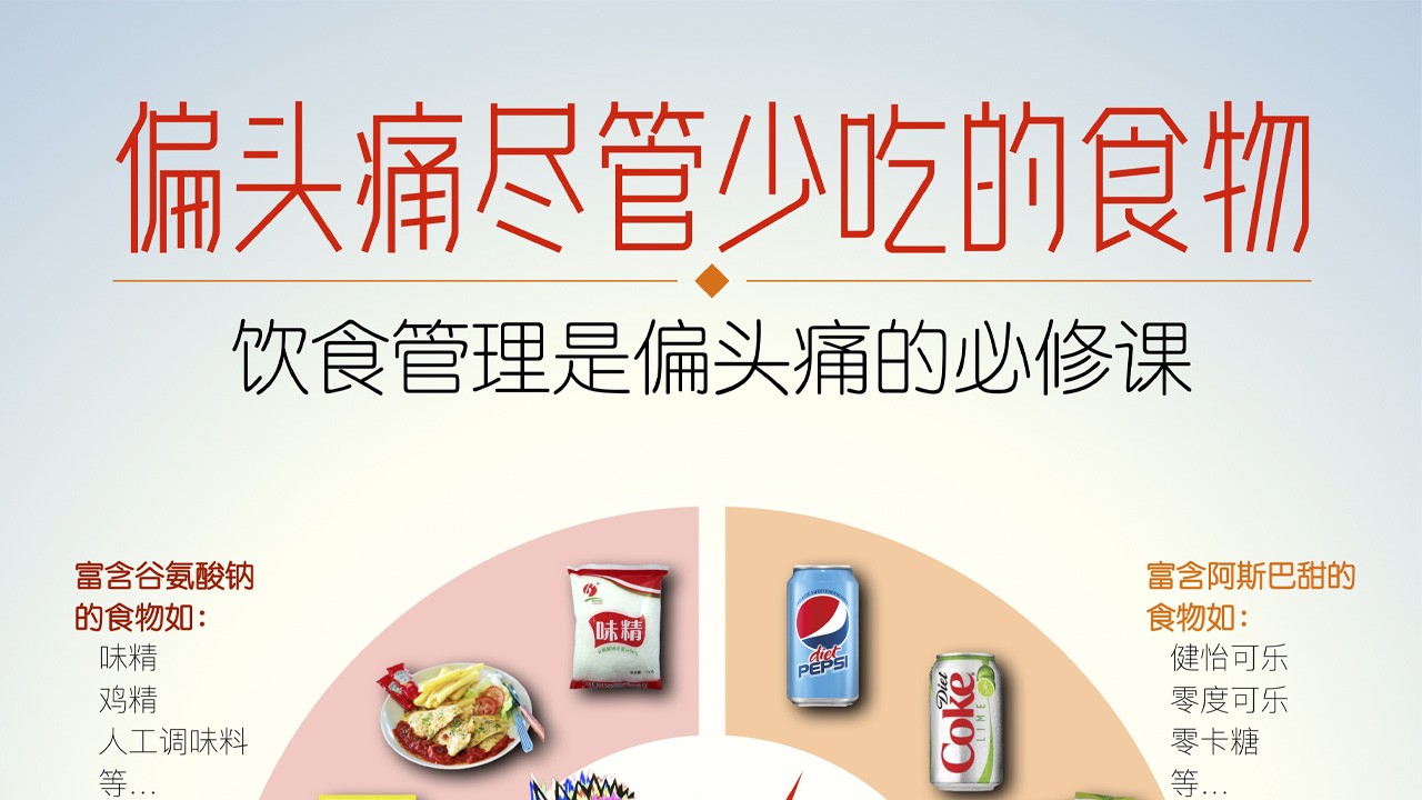 这些食物偏头痛要尽量少吃!少吃!