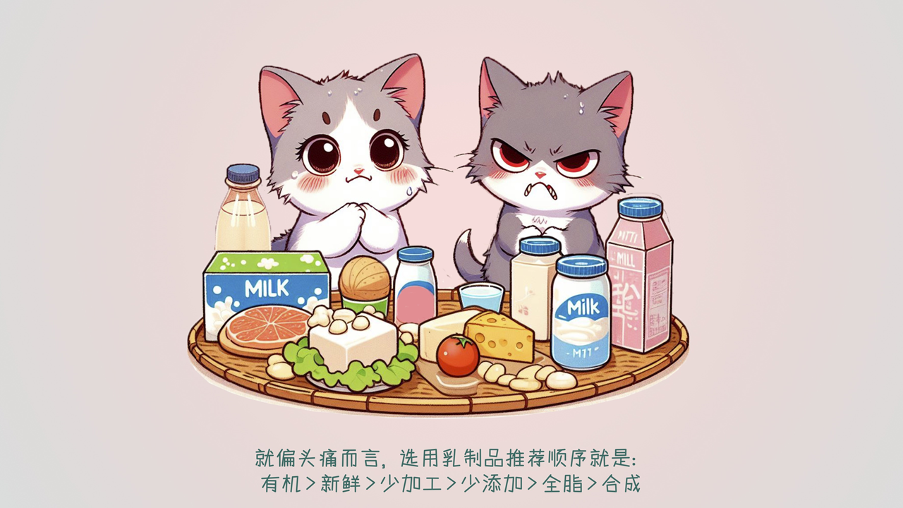 偏头痛该不该吃奶制品?偏头痛饮食原则3